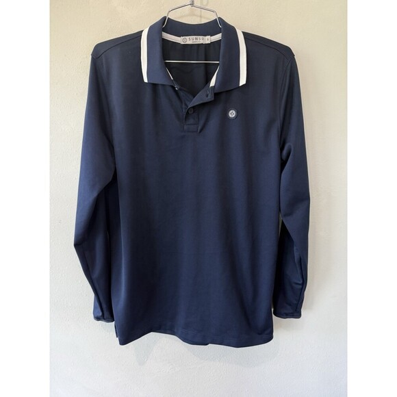 Sun50 Tops - Sun50 Sun 50 Womens Navy Blue Long Sleeve UPF 50 Golf Shirt Outdoor Collared Top